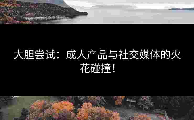 大胆尝试：成人产品与社交媒体的火花碰撞！